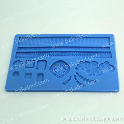 Pearls&Jewels Silicone Impression Decoration Cookie Baking Mold for Fondant